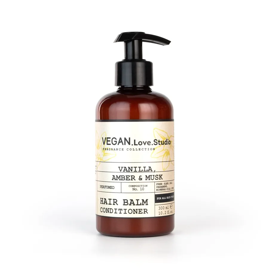 Бальзам-кондиционер для волос Vegan.Love.Studio Vanilla, Amber, Musk, парфюмированный, 300мл
