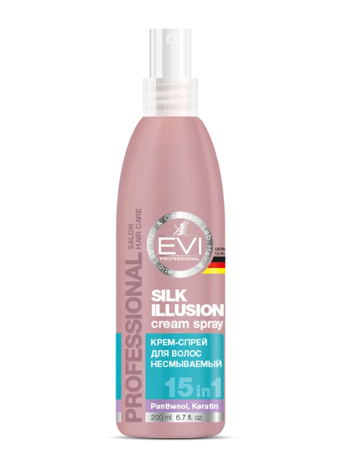 Крем-спрей для волос EVI Professional Silk illusion15в1 200мл