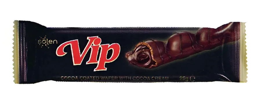 SOLEN Vip Вафли с шоколадной начинкой, покрытые шоколадной глазурью 25г