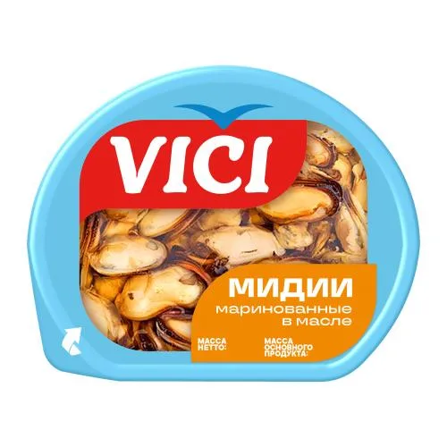 Мидии Vici маринованные в масле 200г