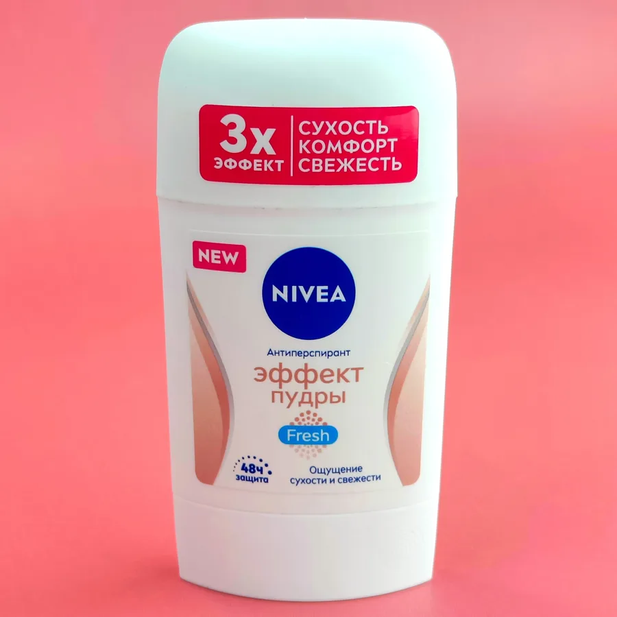 Дезодорант-антиперспирант женский Nivea Эффект Пудры Fresh, стик, 50мл