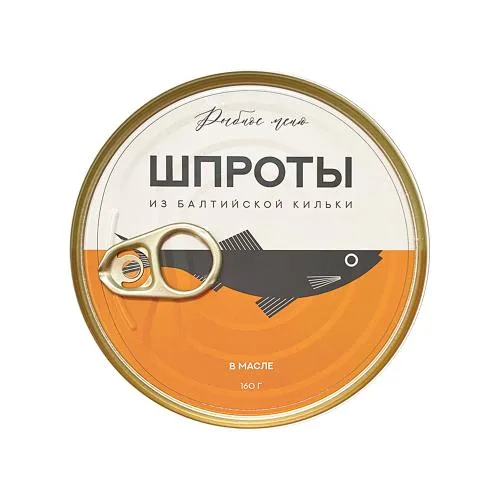 Шпроты Рыбное меню из балтийской кильки в масле 160г