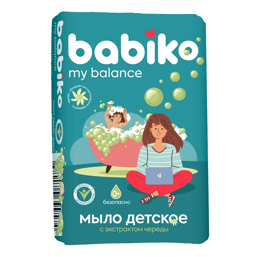 Мыло детское Babiko My Balance, с экстрактом череды, 100г