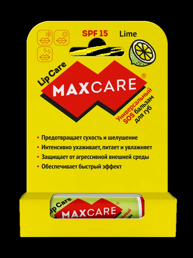 Бальзам для губ Maxcare Lime, SPF15, 4.2г