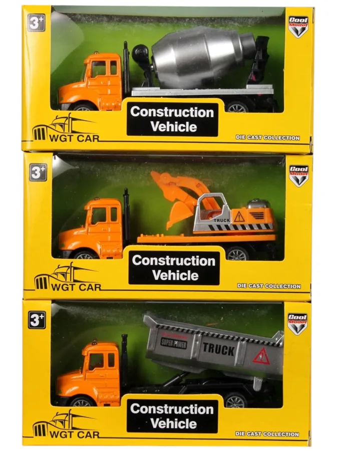Инерционная машинка Construction Vehicle WGT Car, в ассортименте