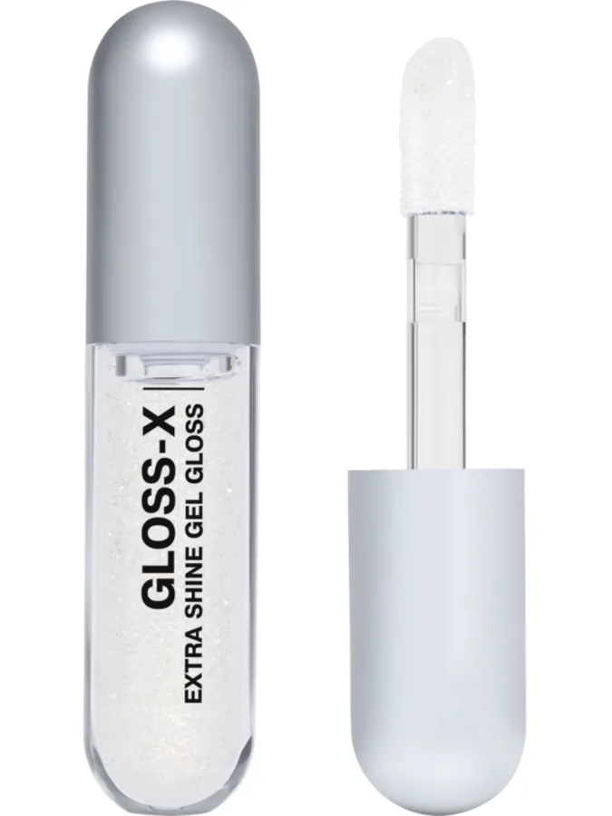 Гель-блеск для губ Influence Beauty Gloss-X, тон: 02 прозрачный с серебряными блестками, 3.4мл