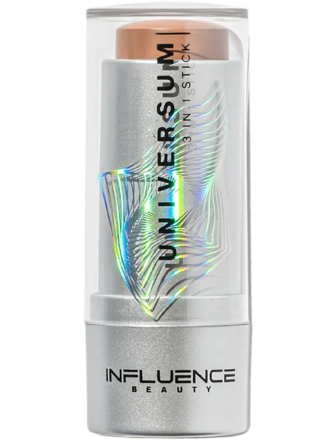 Стик для лица Influence Beauty Universum, 3в1, тон: 01 бледно-коричневый, 5г