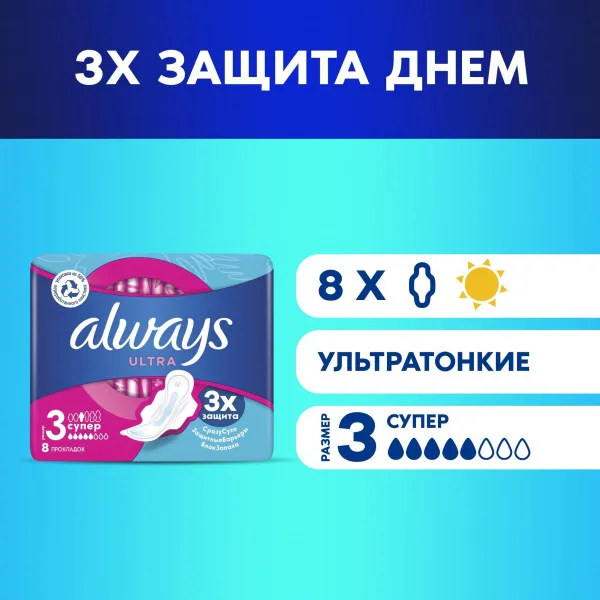 Прокладки ОЛВЕЙС Ультра Супер 5кап 8шт/20