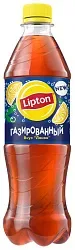 Чай ЛИПТОН черный лимон газированный 0.5л