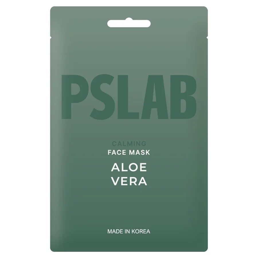Маска для лица тканевая Pslab Aloe Vera, успокаивающая, 23 мл
