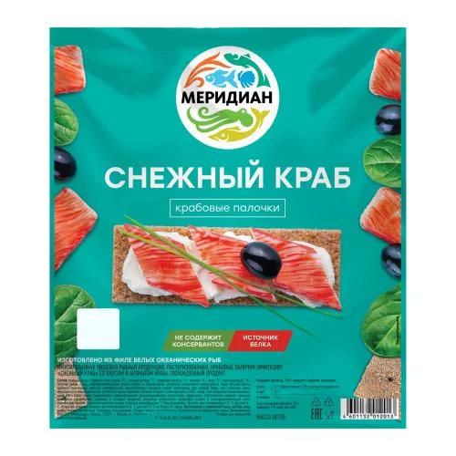 Крабовые палочки Меридиан Снежный краб 200г