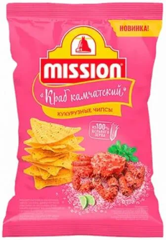 Чипсы кукурузные Mission Краб камчатский, 90 г