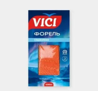 Форель VICI кусок с кожей с/с в/у 150г