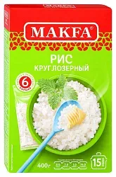 Рис МАКФА круглозерный карт/уп 400г