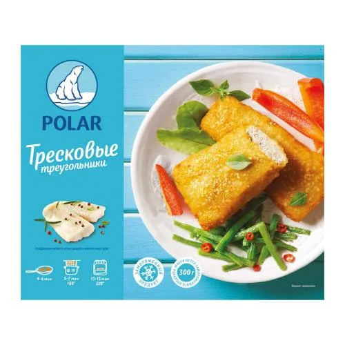 Котлеты Polar Тресковые треугольники 300г
