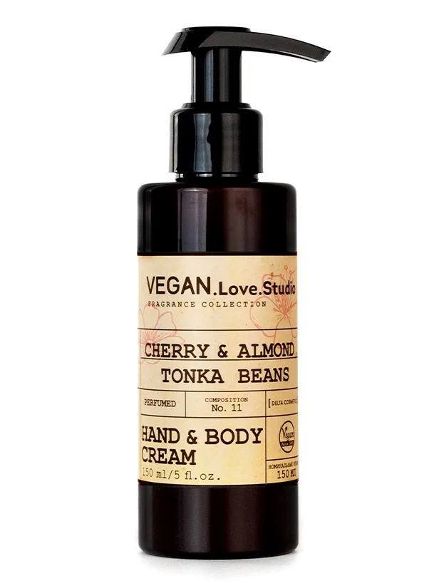 Крем для рук и тела Vegan.Love.Studio Cherry, Almond, Tonka Beans, 150 мл