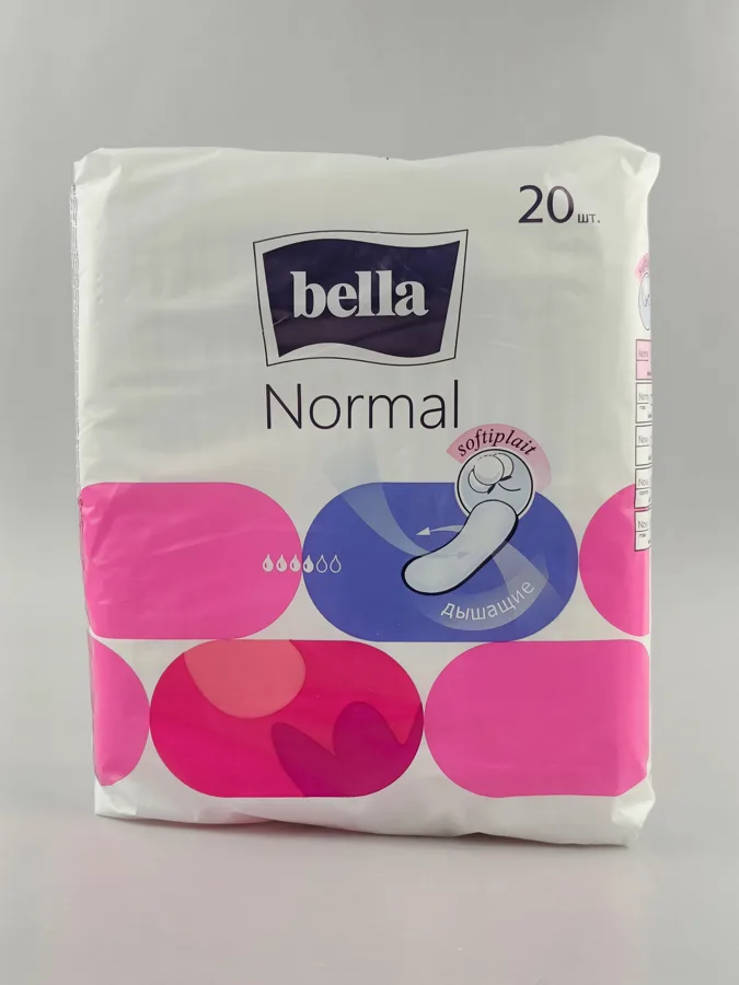 Прокладки гигиенические Bella Normal Softiplait Air, без крылышек, 4 капли из 6, 20шт