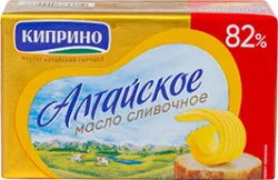 МАСЛО СЛИВОЧНОЕ КИПРИНО, АЛТАЙСКОЕ, 82%, 150 Г