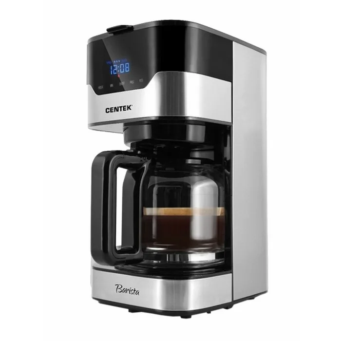 Кофеварка Centek CT-1145 Steel, капельная, 17.3х33.1х24.3см
