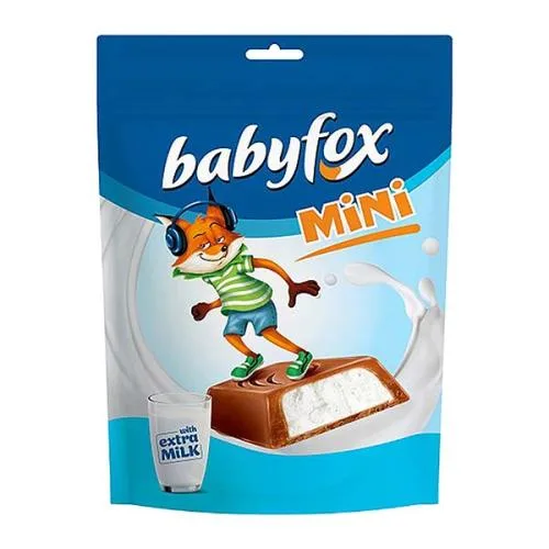 Конфеты шоколадные c молочной начинкой Babyfox 120г
