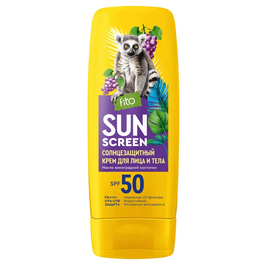 Крем солнцезащитный для лица и тела Фитокосметик Fito Sun Screen, SPF 50, 140мл