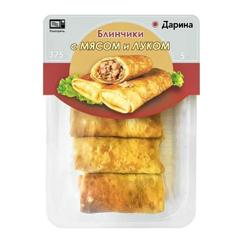 Блинчики с мясом и луком Дарина 375г