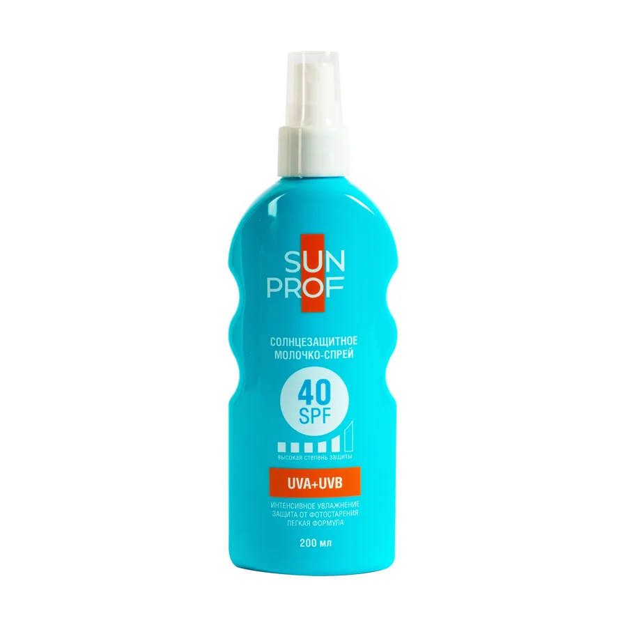 Молочко-спрей солнцезащитное SunProf, SPF-40, 200мл