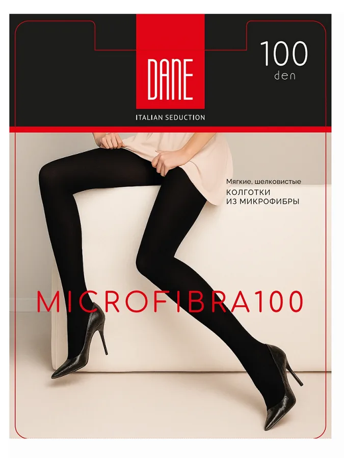 Колготки женские Dane Микрофибра (Microfibra), 100 ден, 2, nero