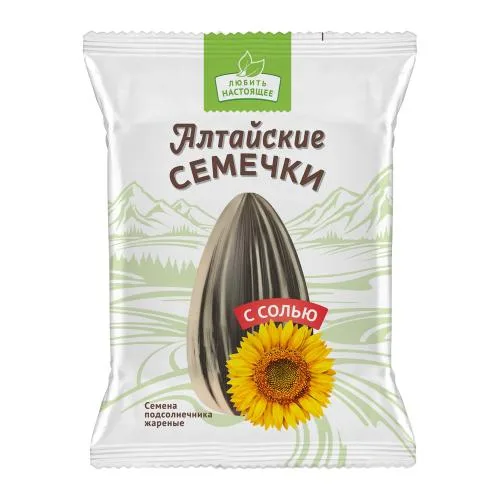 Семечки жареные солёные полосатые Алтайские Семечки 100г