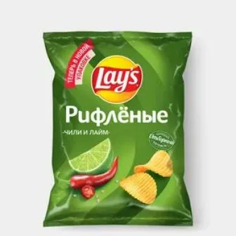 Чипсы Lay's Рифленые Чили Лайм 105г