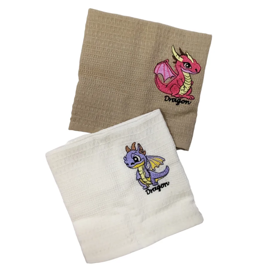 Набор кухонных полотенец Ava Home Драконы, 40х60 см, 2 шт, в ассортименте