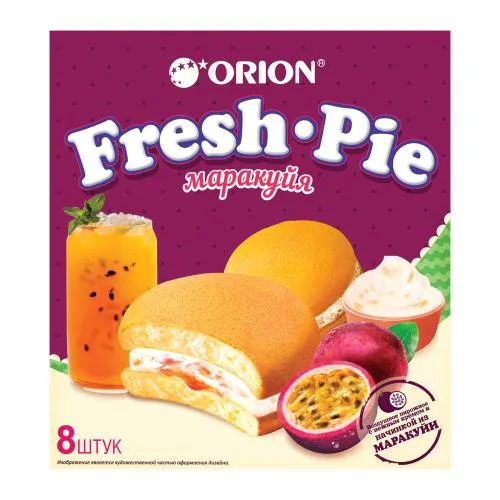 Пирожное бисквитное с начинкой Маракуйя Orion Fresh Pie 200г