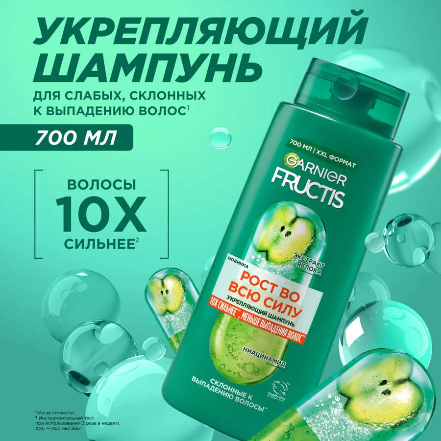 Шампунь для волос Garnier Fructis Рост во всю силу, 700 мл