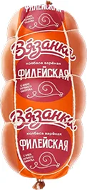 КОЛБАСА ВЯЗАНКА ФИЛЕЙСКАЯ, ВАРЁНАЯ, 400 Г