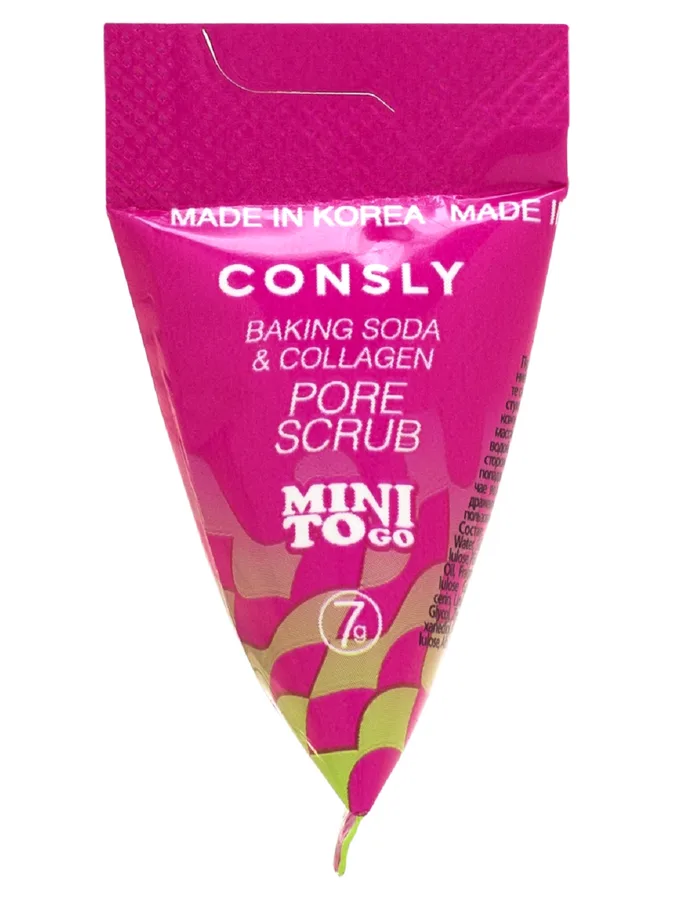 Скраб для лица Consly, с содой и коллагеном, 7г