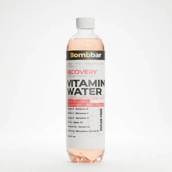 Напиток BOMBBAR Vitamin Water Восстановление клюква и красный апельсин 500мл пл/бут/6/ЗОЖ СПОРТ