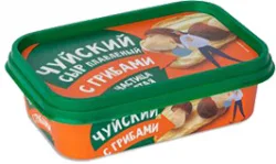 СЫР ПЛАВЛЕНЫЙ ЧУЙСКИЙ, СЛИВОЧНЫЙ, С ГРИБАМИ, 59%, 175 Г