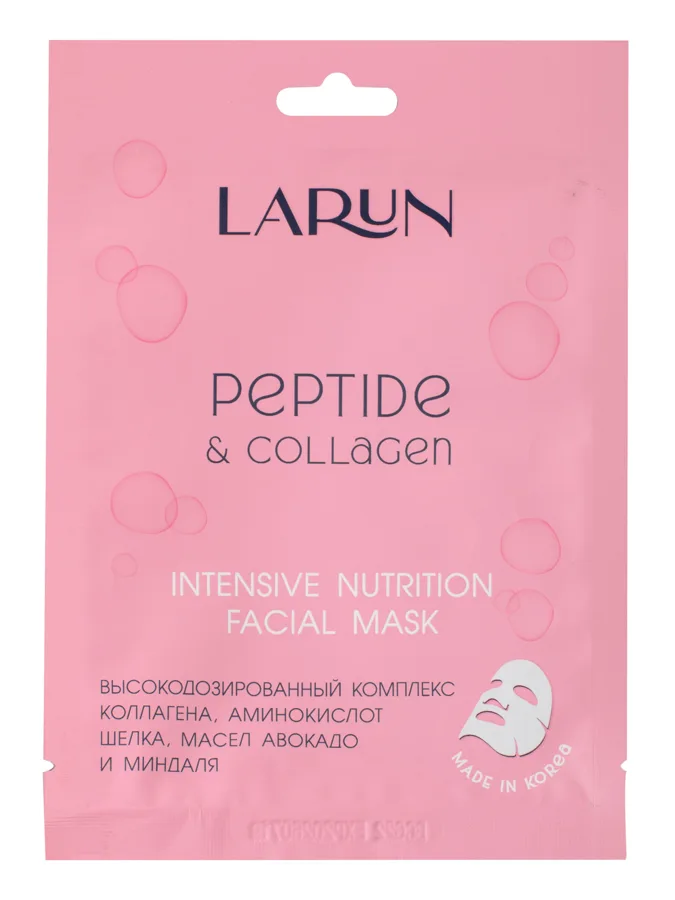 Маска для лица тканевая Larun Peptide & Collagen, 25мл