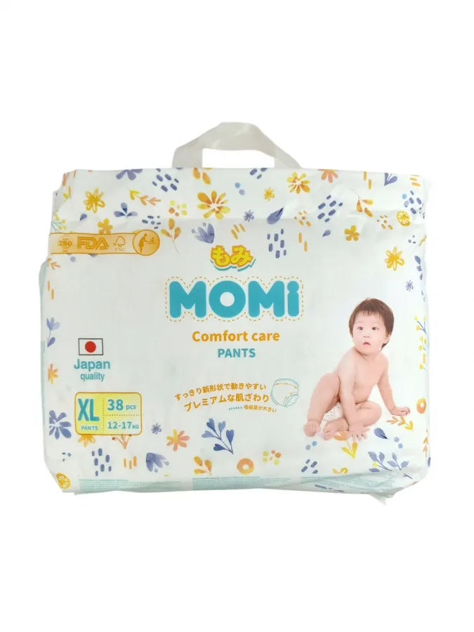 Подгузники-трусики Momi Comfort Care, XL 5, 12-17кг, 38шт