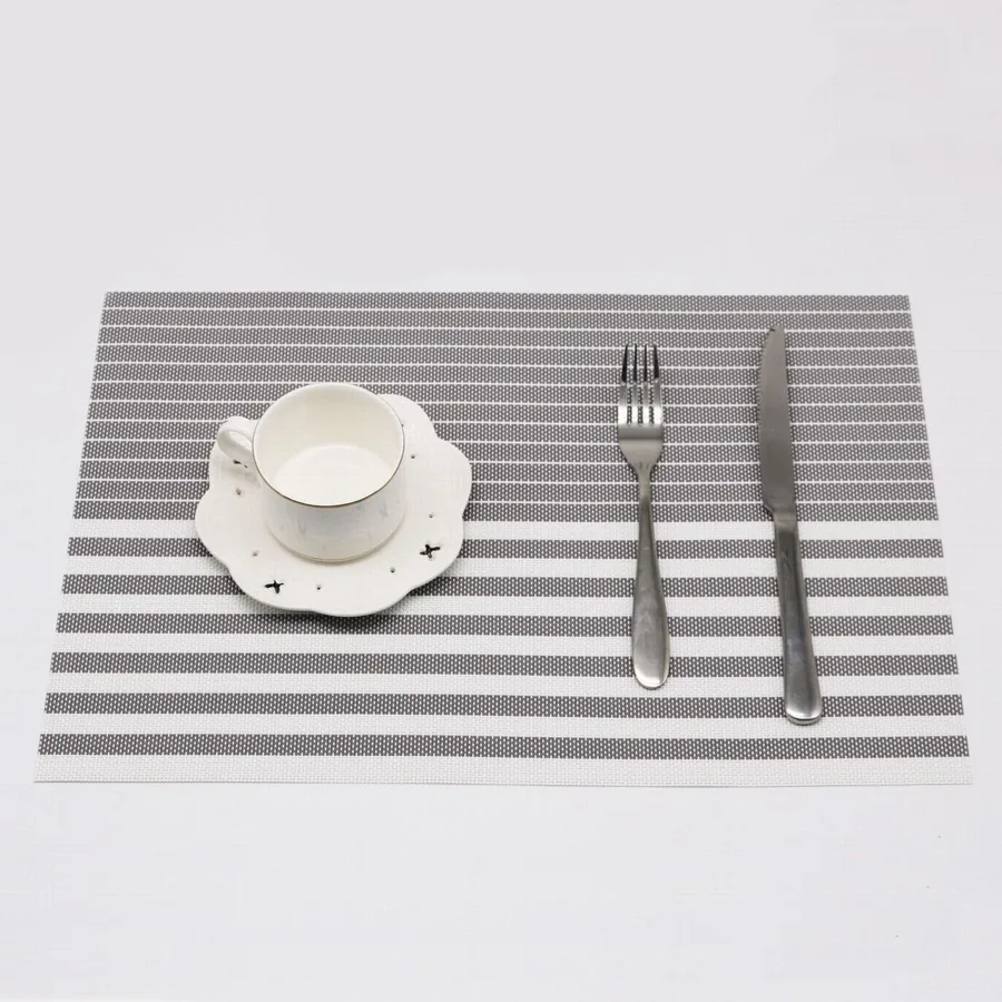 Салфетка для сервировки F&H, размер: 30x45 см, цвет: серо-белый, 1 шт