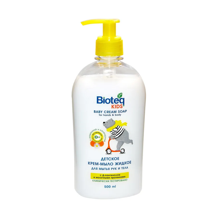 Крем-мыло детское Bioteq Kids 0+, 500мл
