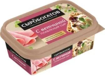Сыр 50% Сыробогатов С Ветчиной, 200 г