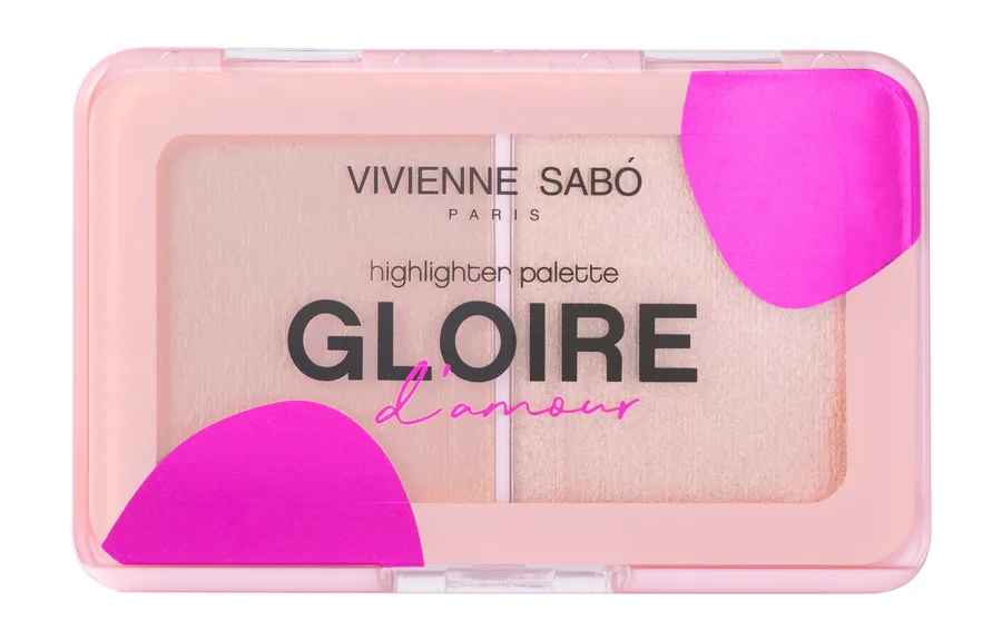 Палетка хайлайтеров Vivienne Sabo, тон: 02 персиковый, 6г