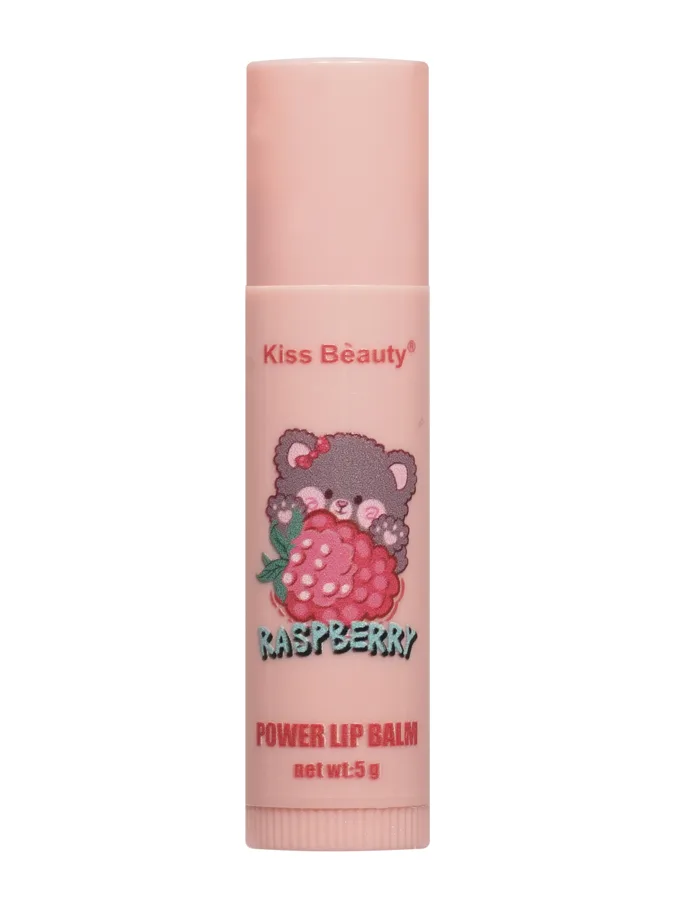 Бальзам-тинт для губ Kiss Beauty Baby Bear, с ароматом малины, 5г