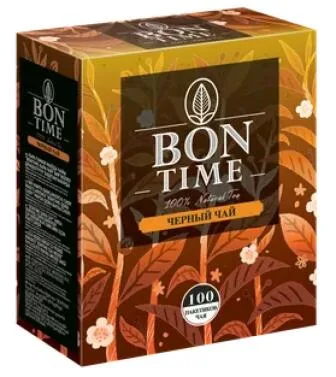 Чай черный Bontime 100 пакетиков, 200г