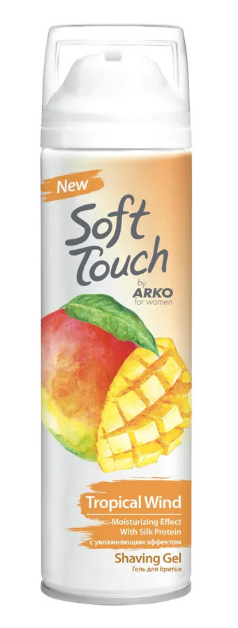 Гель для бритья женский Arko Soft Touch, Тропическая свежесть, 200мл