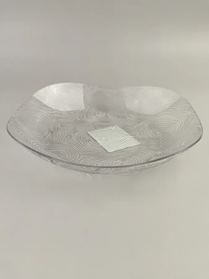 Тарелка глубокая Fengtuoling, 19x19x3.5см, прозрачный
