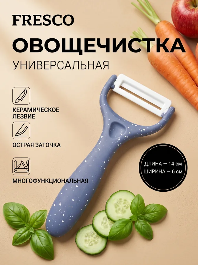 Овощечистка Fresco Аура, 14 см