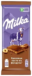 Шоколад МИЛКА молочный с дробленым орехом 80г