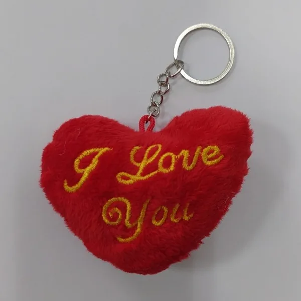 Брелок Jile Toys Сердечко, мягконабивной, размер: 8 см, 1 шт